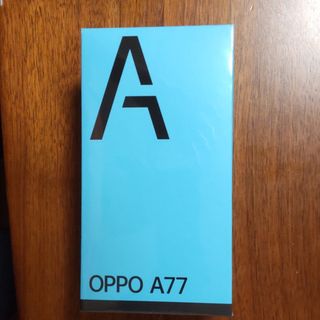 オッポ(OPPO)のOPPO A77 ブルー SIMフリー(スマートフォン本体)