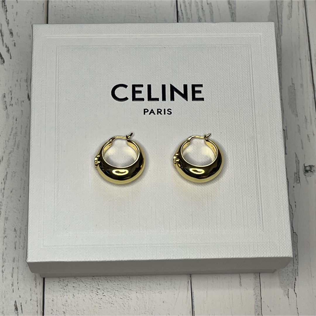 CELINE TRIOMPHE セリーヌ トリオンフ フープ ピアス イヤリング | www