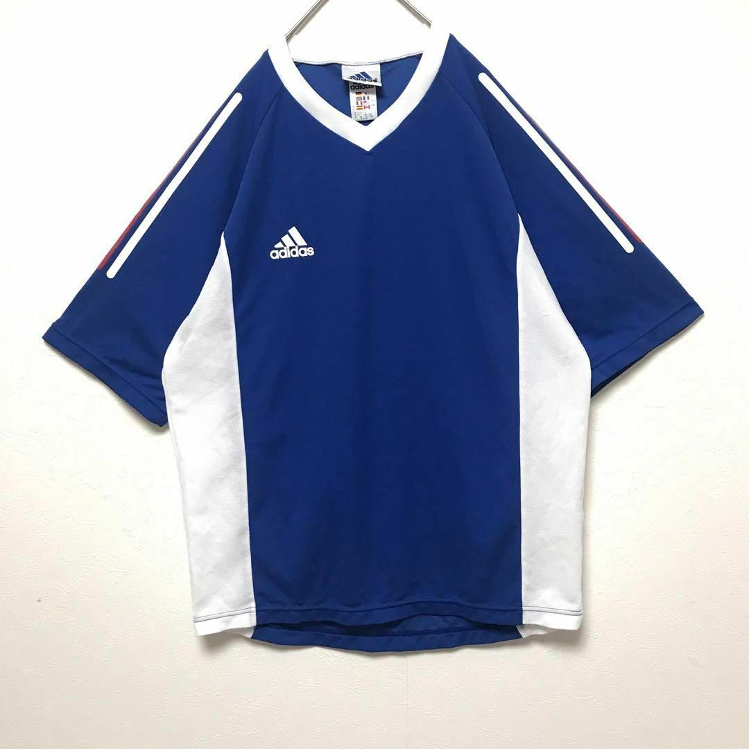 90's adidas アディダス　長袖　ゲームシャツ　サッカー　ユニフォーム