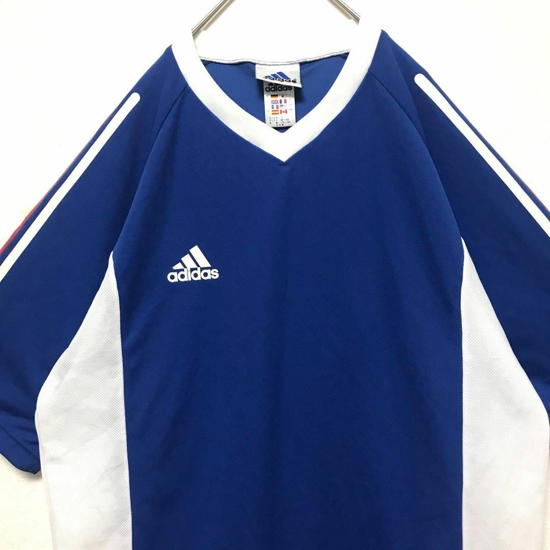 90's adidas アディダス　長袖　ゲームシャツ　サッカー　ユニフォーム