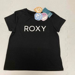 ロキシー(Roxy)の新品タグ付き　M サイズ　ROXYロキシー　水陸両用　ラッシュTシャツ　黒(水着)