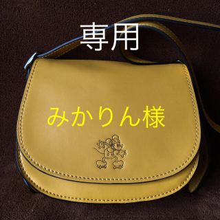 コーチ(COACH)のコーチDisney×COACHミッキー サドル バッグ23グラブタンレザー(ショルダーバッグ)