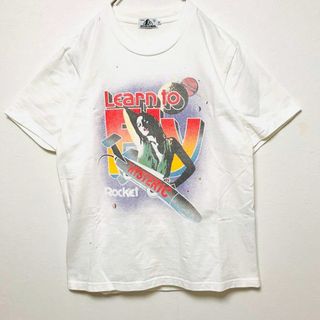 ビンテージ加工 ヒステリックグラマー　ヒスガール　宇宙　ロケット　白　Tシャツ