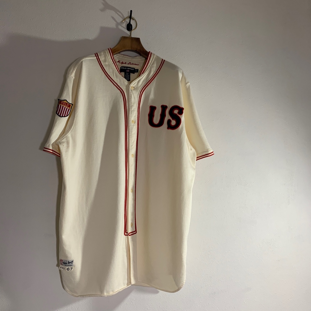 ユナイテッドアローズレア 90s POLO SPORT BASEBALL SHIRT