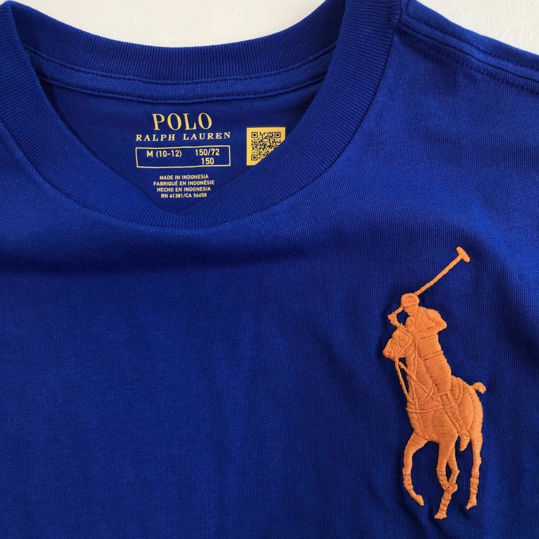 POLO RALPH LAUREN(ポロラルフローレン)の新作◆ラルフローレンビッグポニーTシャツ ブルー M/150 キッズ/ベビー/マタニティのキッズ服男の子用(90cm~)(Tシャツ/カットソー)の商品写真