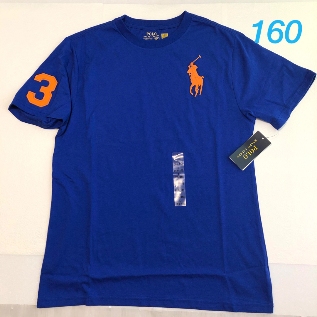 新作◆ラルフローレンビッグポニーTシャツ ブルー L/160