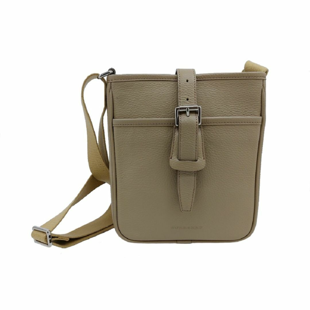 未使用品!BURBERRY【バーバリー】レザー 斜め掛け ショルダーバッグ-