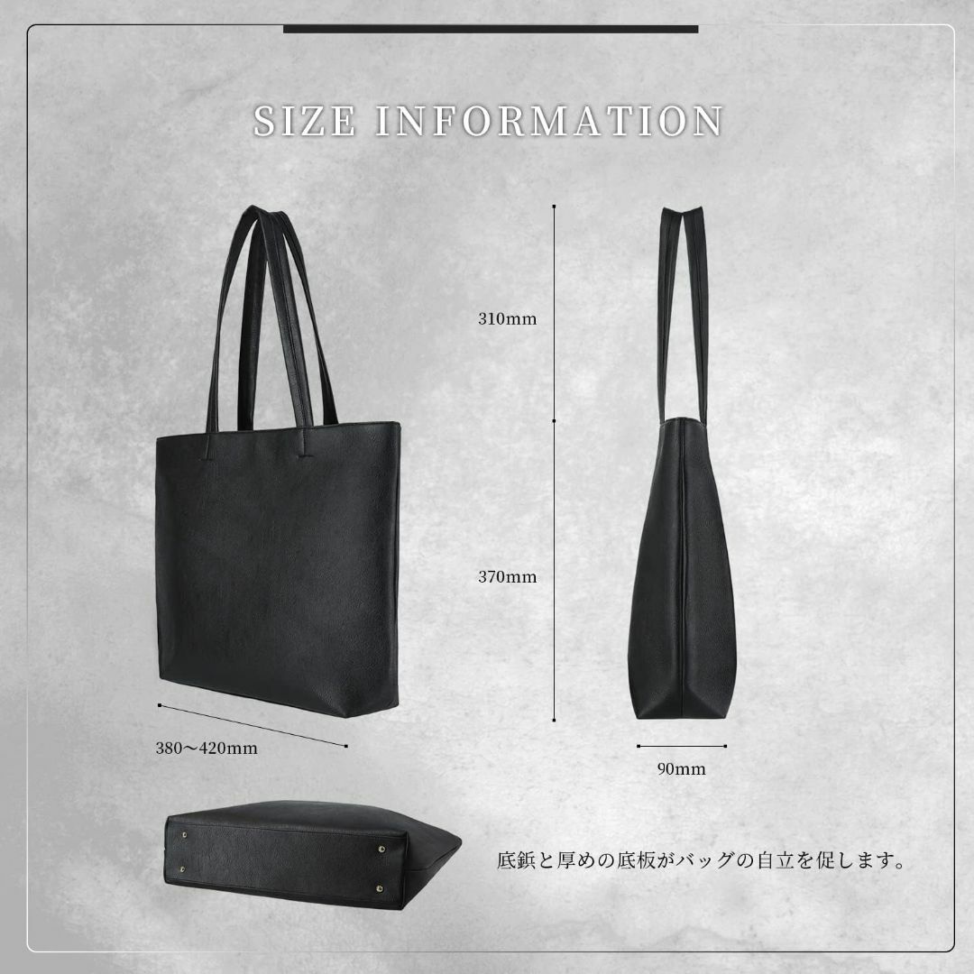 GLEVIO（グレヴィオ）ビジネストート ビジネスバッグ トートバッグ ブラック メンズのバッグ(トートバッグ)の商品写真