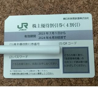 JR東日本　株主優待割引券　1枚(鉄道乗車券)