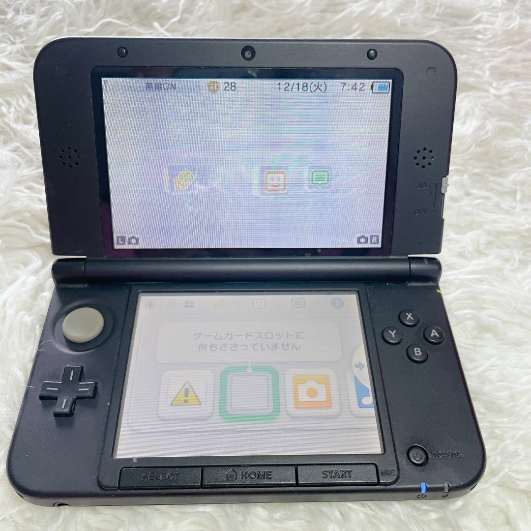 ニンテンドー3DS - 3DSLL ニンテンドー シルバーXブラック 本体 す 2