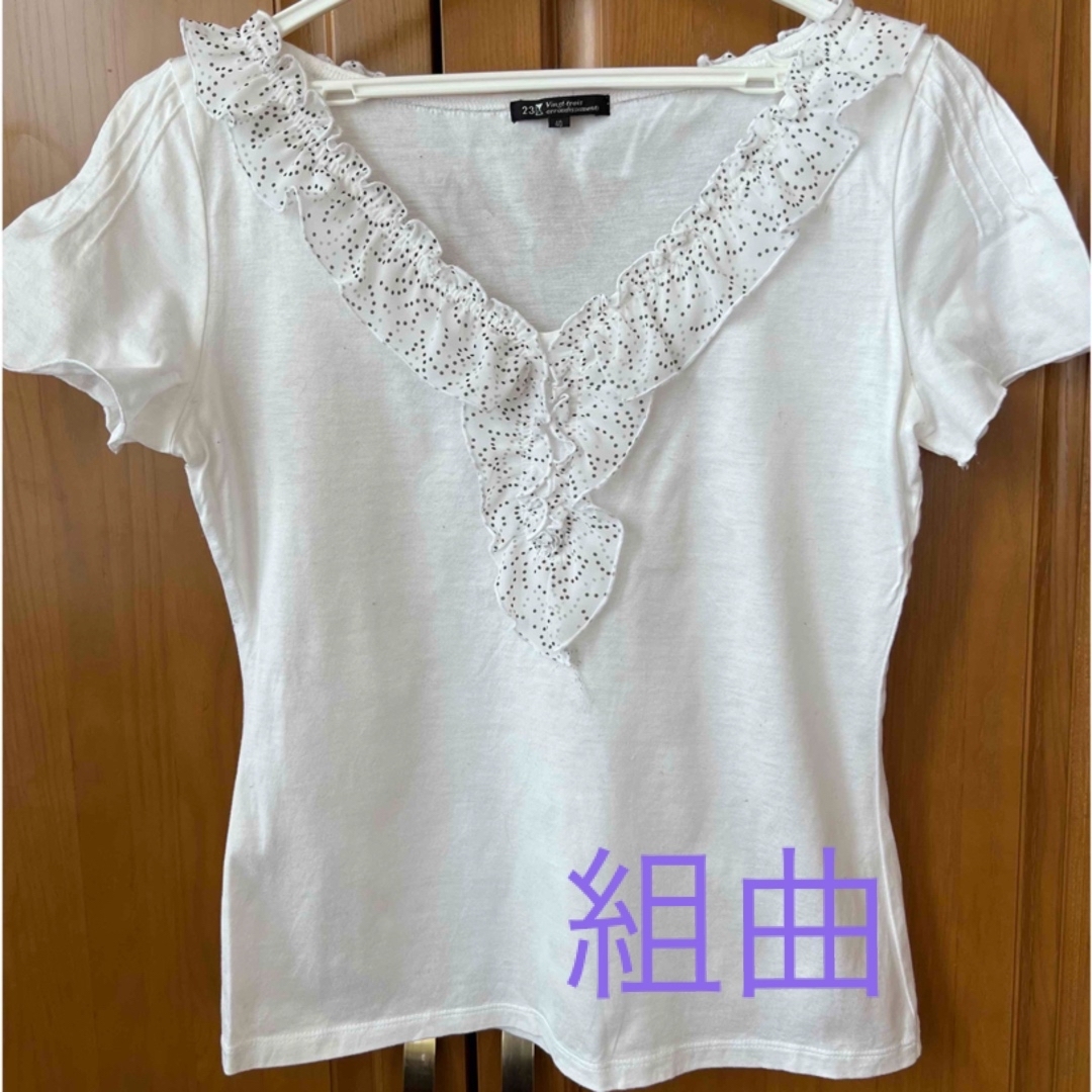 kumikyoku（組曲）(クミキョク)の組曲　綿ブラウス レディースのトップス(シャツ/ブラウス(半袖/袖なし))の商品写真