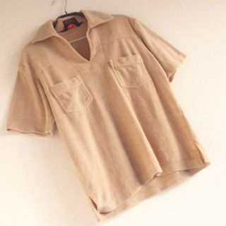 39 レア 当時物 80s 90s ビンテージ タオル地 ネイティブ カットソー(Tシャツ/カットソー(半袖/袖なし))