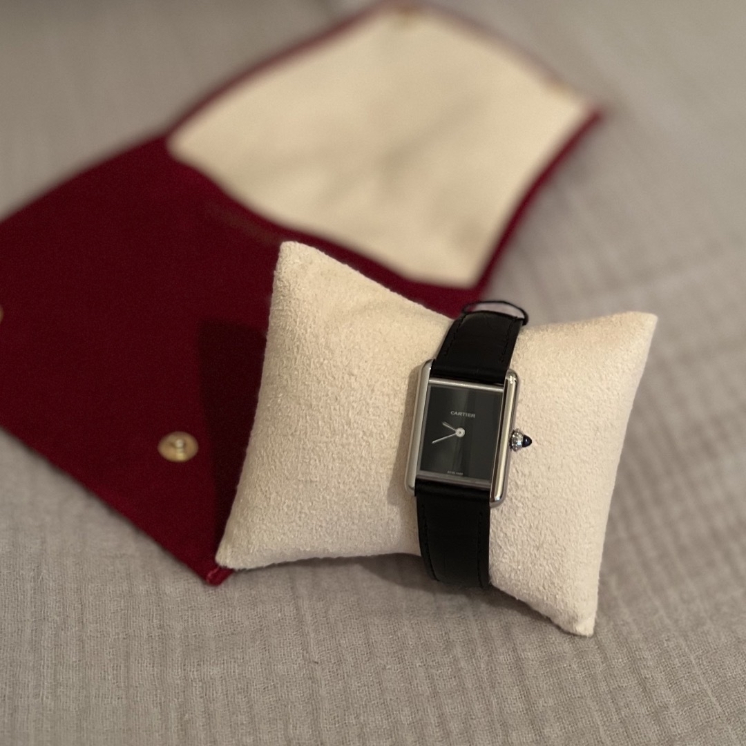 美品 カルティエ マストタンク 新品ベルト×2 箱付き☆ドゥーズィエム 美品 カルティエ マストタンク 新品ベルト×2 箱付き☆ドゥーズィエム