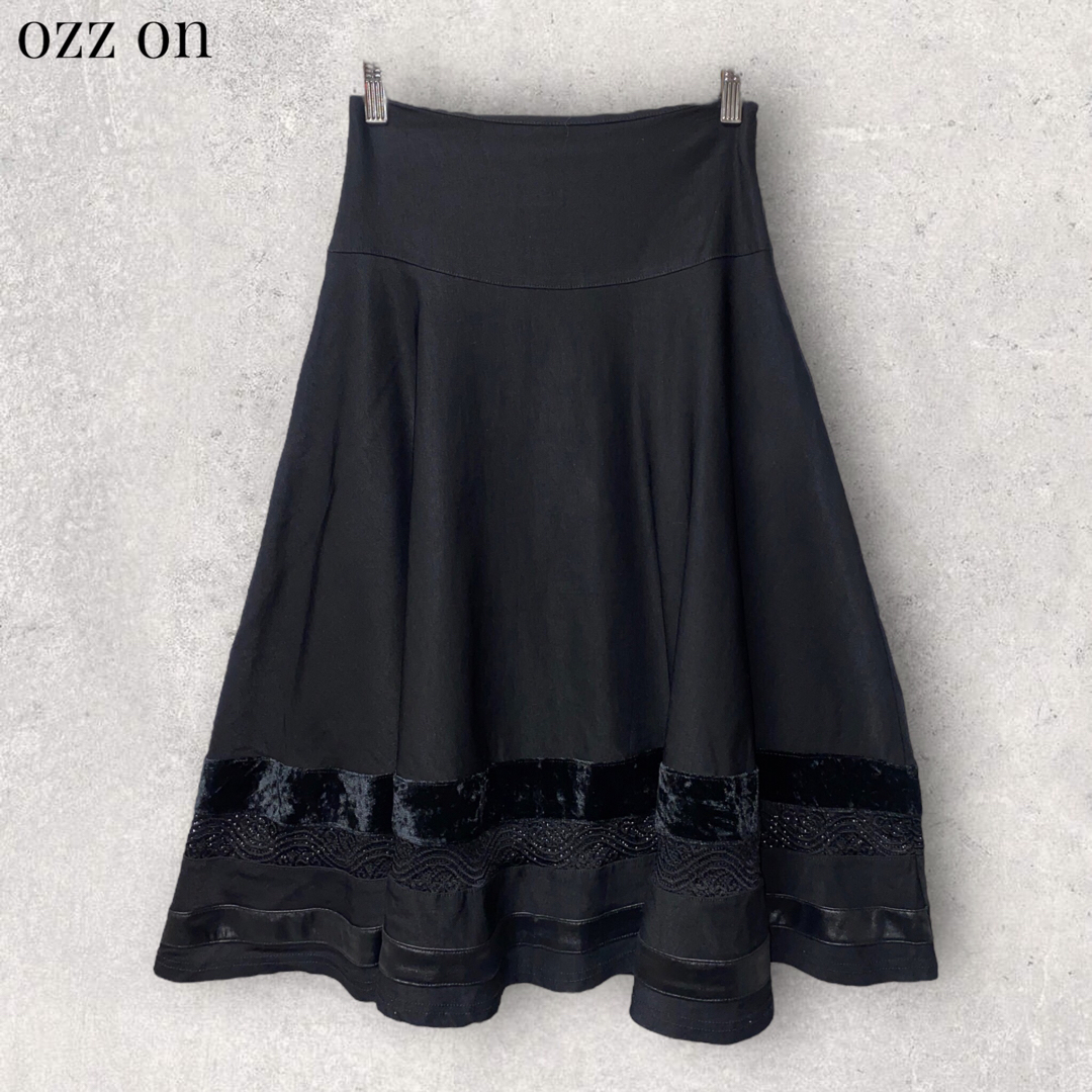 ozz on スカート ブラック オッズオン