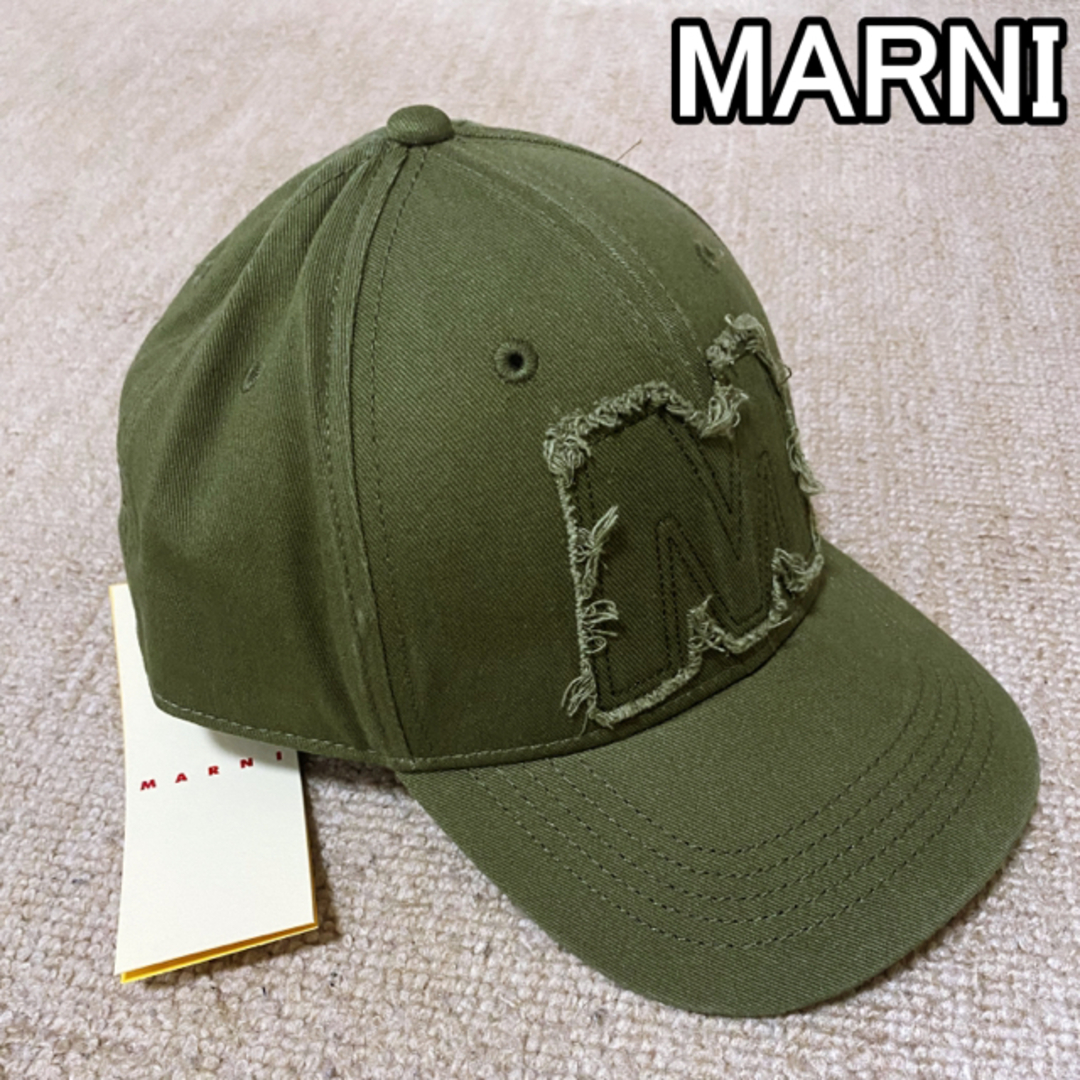 Marni - 新品タグ付 MARNI マルニ ロゴ 帽子 ベースボール キャップ