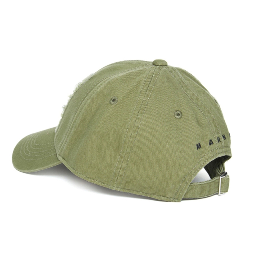 新品未使用タグ付　マルニ　MARNI ニット帽　緑x白　Mサイズ