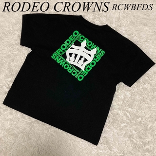 ロデオクラウンズワイドボウル(RODEO CROWNS WIDE BOWL)のRODEO CROWNS RCWBFDS Tシャツ ロゴ ブラック(Tシャツ/カットソー(半袖/袖なし))