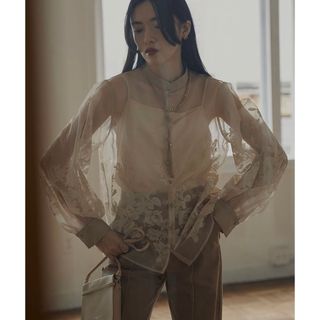 アメリヴィンテージ(Ameri VINTAGE)の【新品・Ameri VINTAGE】2WAY HAZE FLOWERBLOUSE(シャツ/ブラウス(長袖/七分))