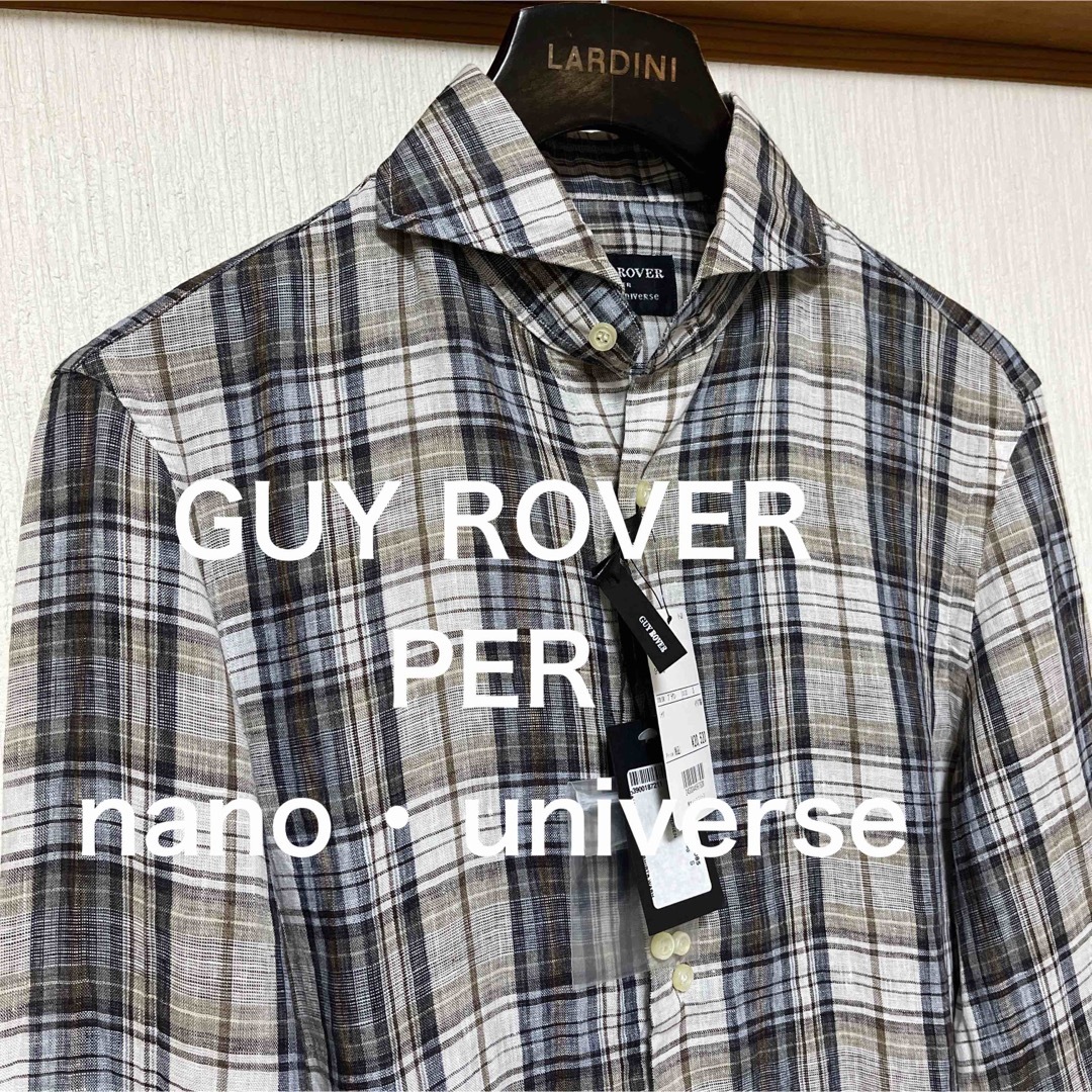 GUY ROVER × nano•universe リネンシャツ アウトレットセール