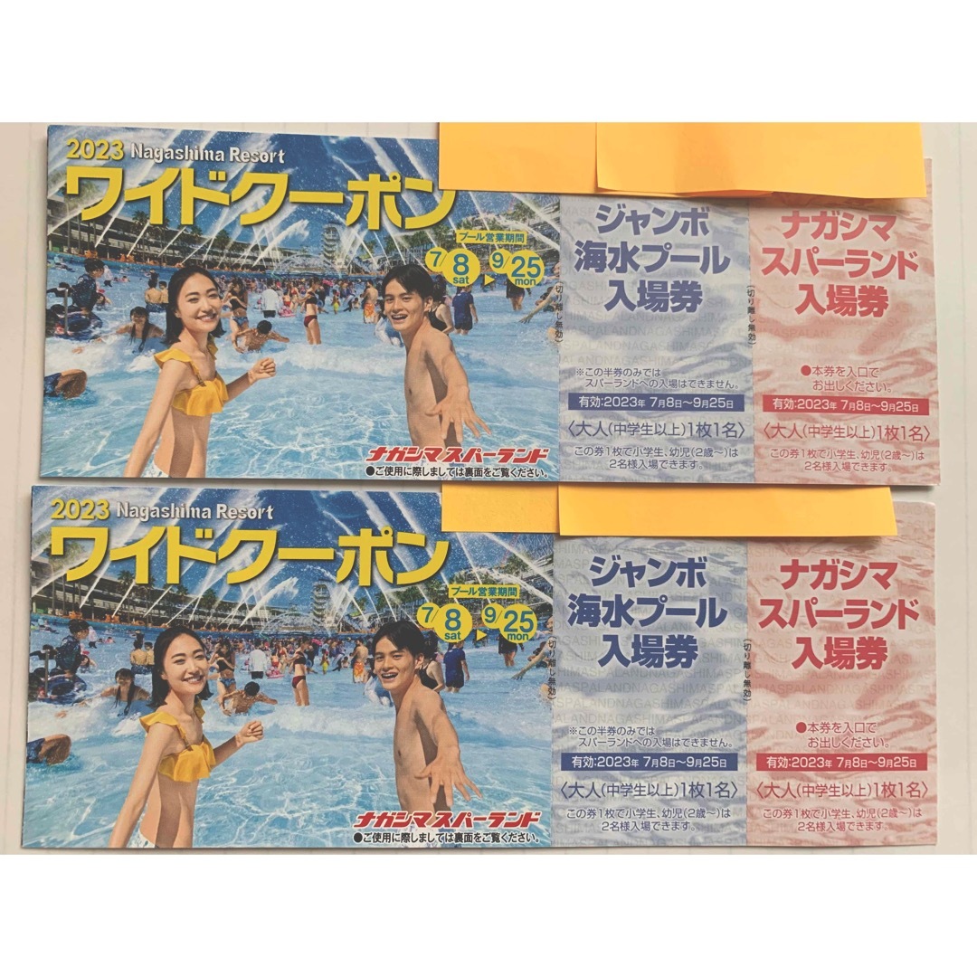 ナガシマスパーランドプール ワイドクーポン2冊 www.krzysztofbialy.com