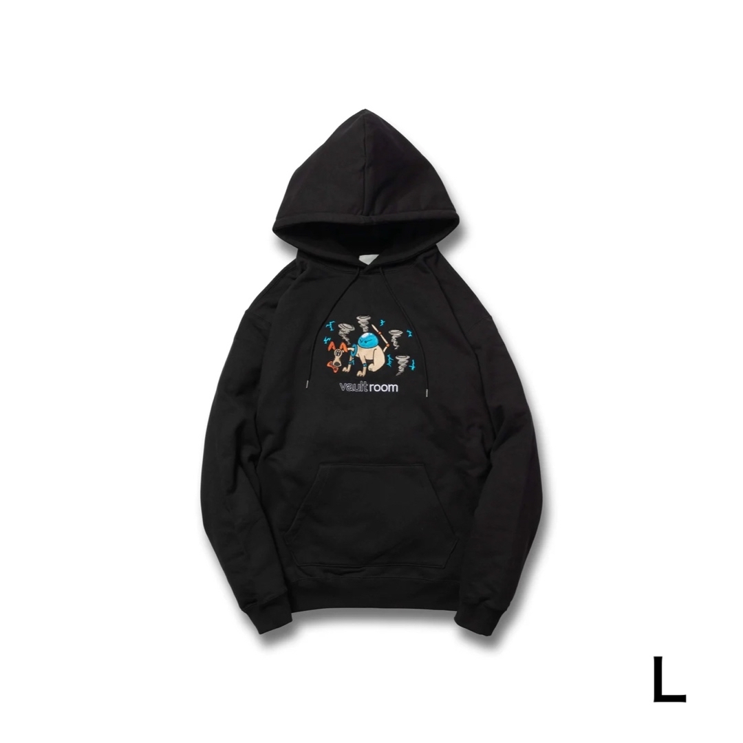 Vault room VR × TENSURA HOODIE / BLK（L）-