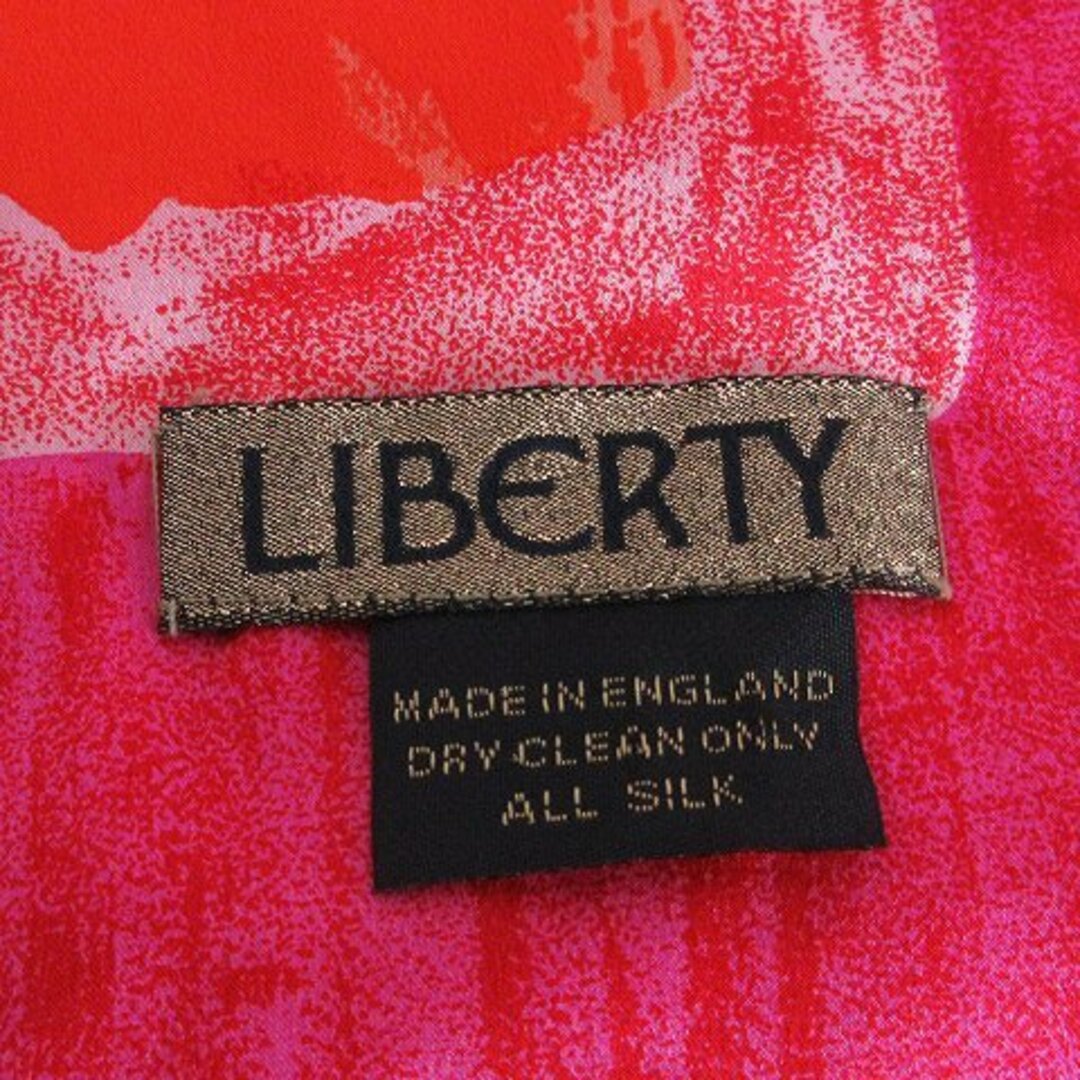 other(アザー)のリバティ 美品 ストール スカーフ シルク イングランド製 ピンク ■GKP レディースのファッション小物(ストール/パシュミナ)の商品写真