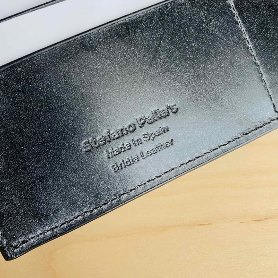 ステファノパラス 長財布 ブライドルレザー カラー:ブラック