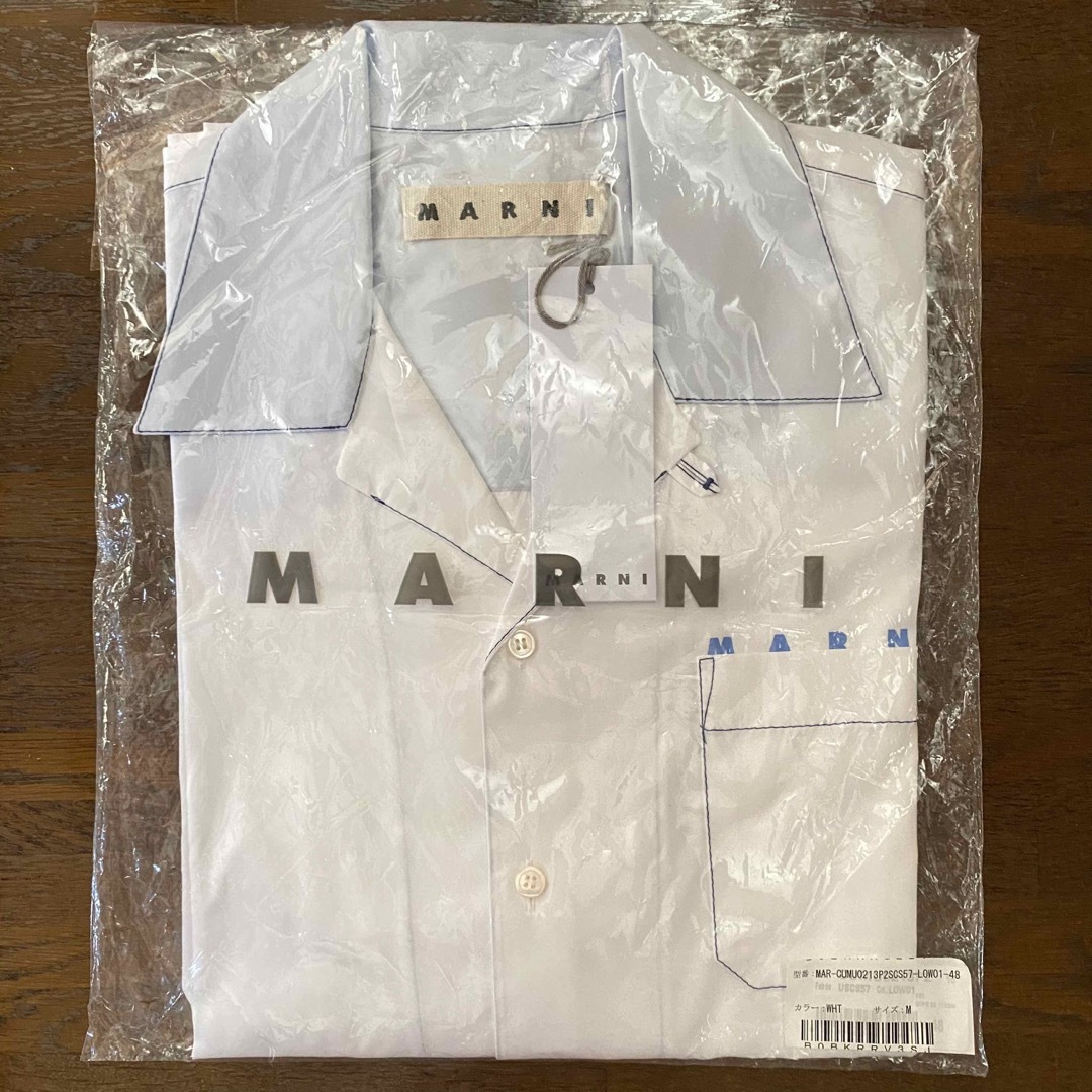 【MARNI】マルニ ボーリングシャツ オープンカラー サイズ:48 (新品)