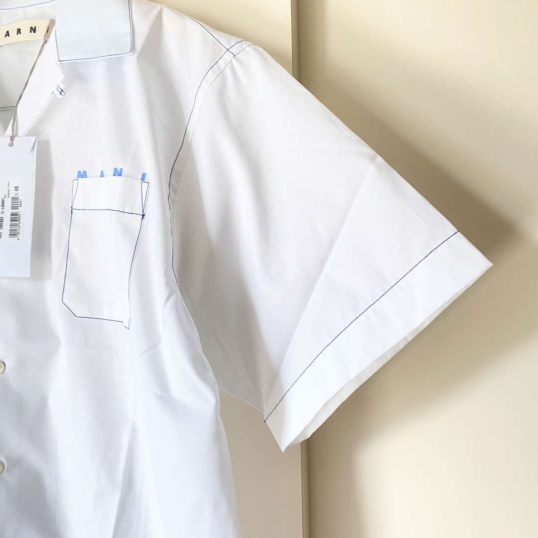 【MARNI】マルニ ボーリングシャツ オープンカラー サイズ:48 (新品)