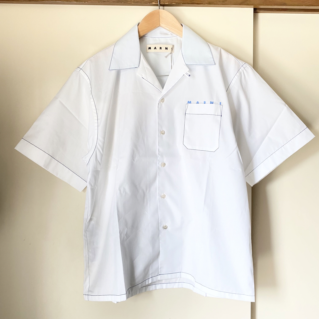 【MARNI】マルニ ボーリングシャツ オープンカラー サイズ:48 (新品)