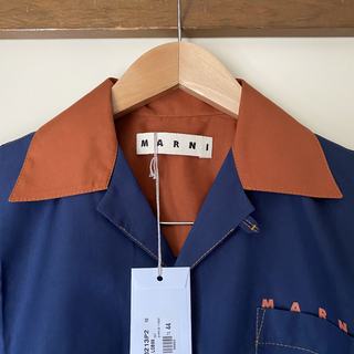 【MARNI】マルニ ボーリングシャツ オープンカラー サイズ:44 (新品)