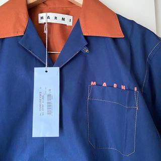 【MARNI】マルニ ボーリングシャツ オープンカラー サイズ:44 (新品)