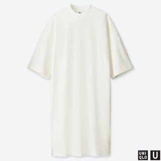 ユニクロ(UNIQLO)のユニクロ U オーバーサイズTワンピース（5分袖）(Tシャツ(半袖/袖なし))