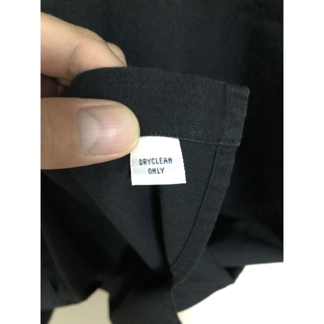 POLO RALPH LAUREN(ポロラルフローレン)の希少レーヨンコットン黒90s ポロ ラルフローレン オープンカラー 開襟 シャツ メンズのトップス(シャツ)の商品写真