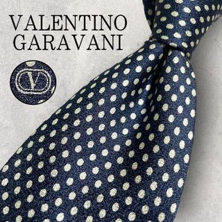 ヴァレンティノガラヴァーニ(valentino garavani)の美品 VALENTINO GARAVANI ヴァンレンティノ ドット柄 ネクタイ(ネクタイ)