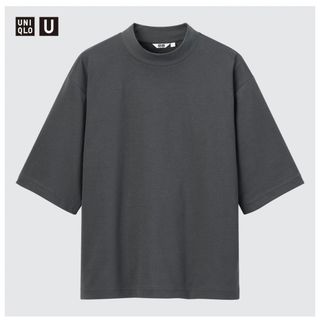 ユニクロ(UNIQLO)のユニクロ　UNIQLO エアリズムコットンオーバーサイズモックネックT(Tシャツ/カットソー(半袖/袖なし))