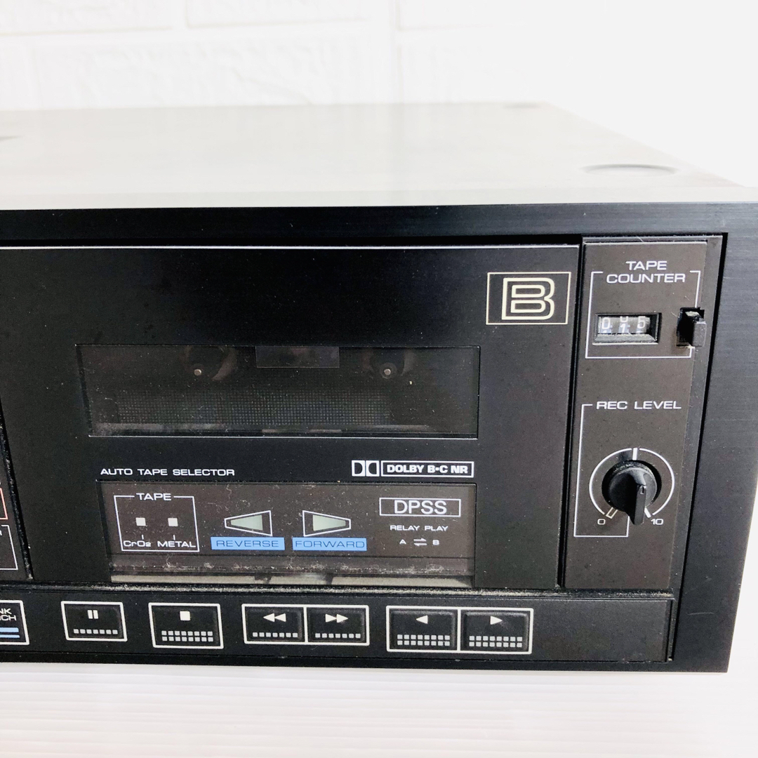 KENWOOD - ☆動作品☆ KENWOOD X-7WG ダブルカセットデッキの通販 by
