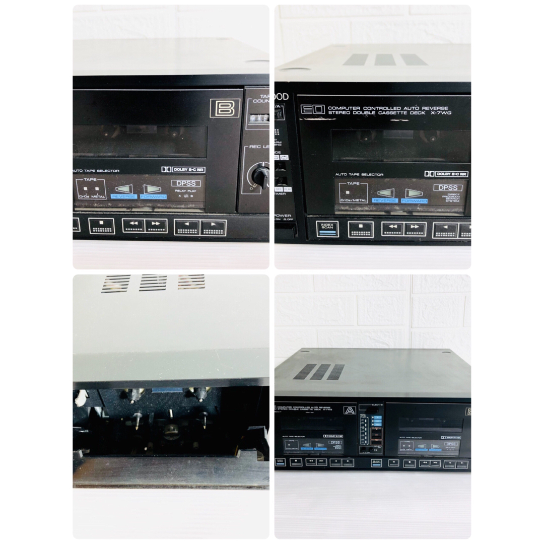 KENWOOD - ☆動作品☆ KENWOOD X-7WG ダブルカセットデッキの通販 by