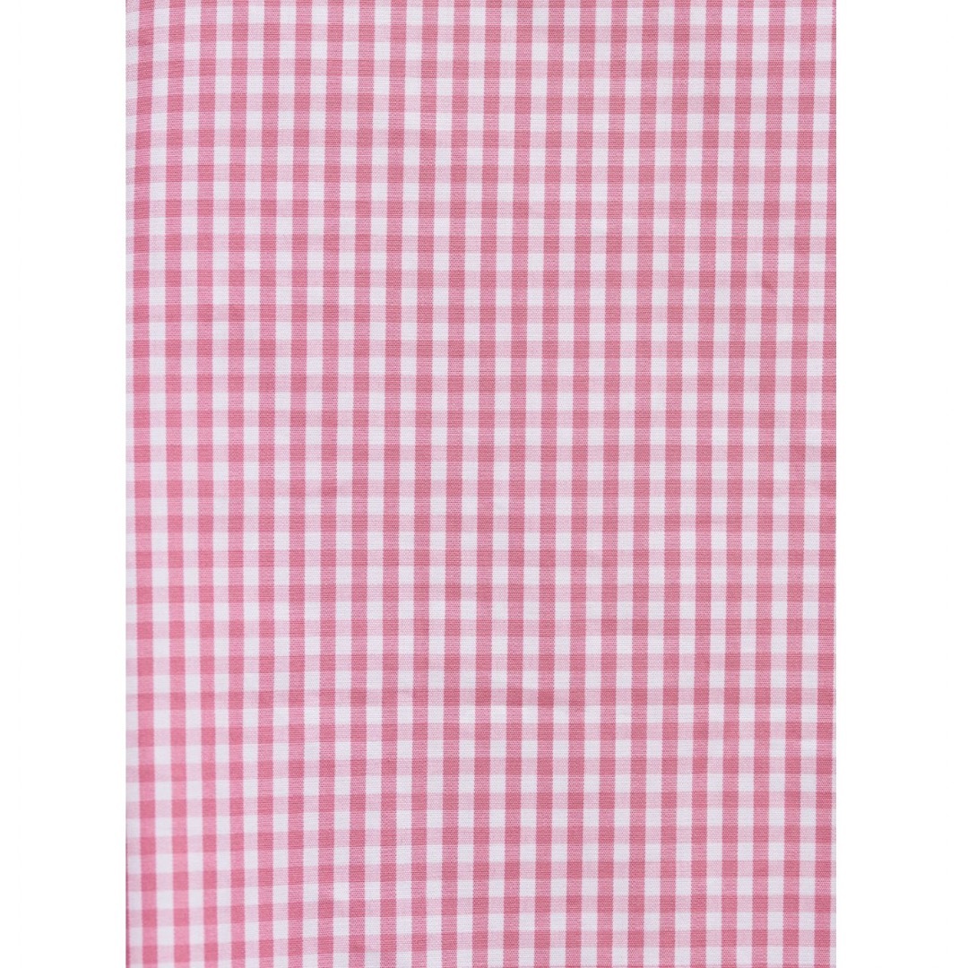 yori  ギンガムリボンパフスリーブブラウス　ピンク　新品タグ付 レディースのトップス(シャツ/ブラウス(長袖/七分))の商品写真