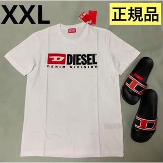 ディーゼル(DIESEL)の洗練された　DIESEL　T-Diegor-Div　ホワイト　XXL　新モデル(Tシャツ/カットソー(半袖/袖なし))