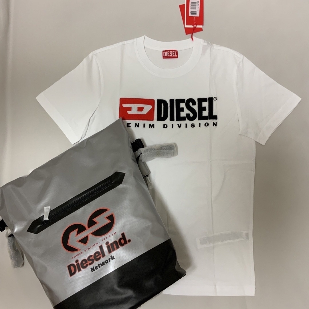 L/新品 DIESEL Tシャツ DIEGOR-D4 ブランド カットソー 白