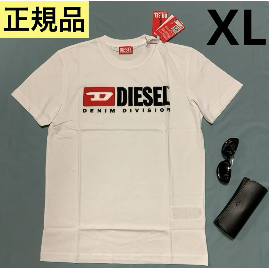 L/新品 DIESEL Tシャツ DIEGOR-D4 ブランド カットソー 白