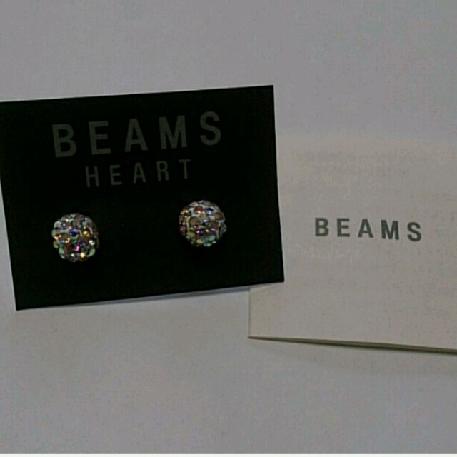 BEAMS(ビームス)のmao8mao様専用   BEAMS  HEART  ミラーボールピアス レディースのアクセサリー(ピアス)の商品写真