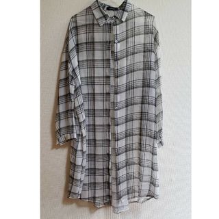 ホッピン(HOTPING)のチェック ロングシアーシャツ(ルームウェア)