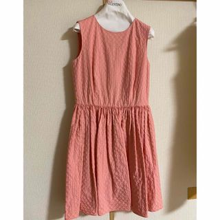 レッドヴァレンティノ(RED VALENTINO)の【レッドヴァレンチノ】ピンクコットンワンピース(ひざ丈ワンピース)