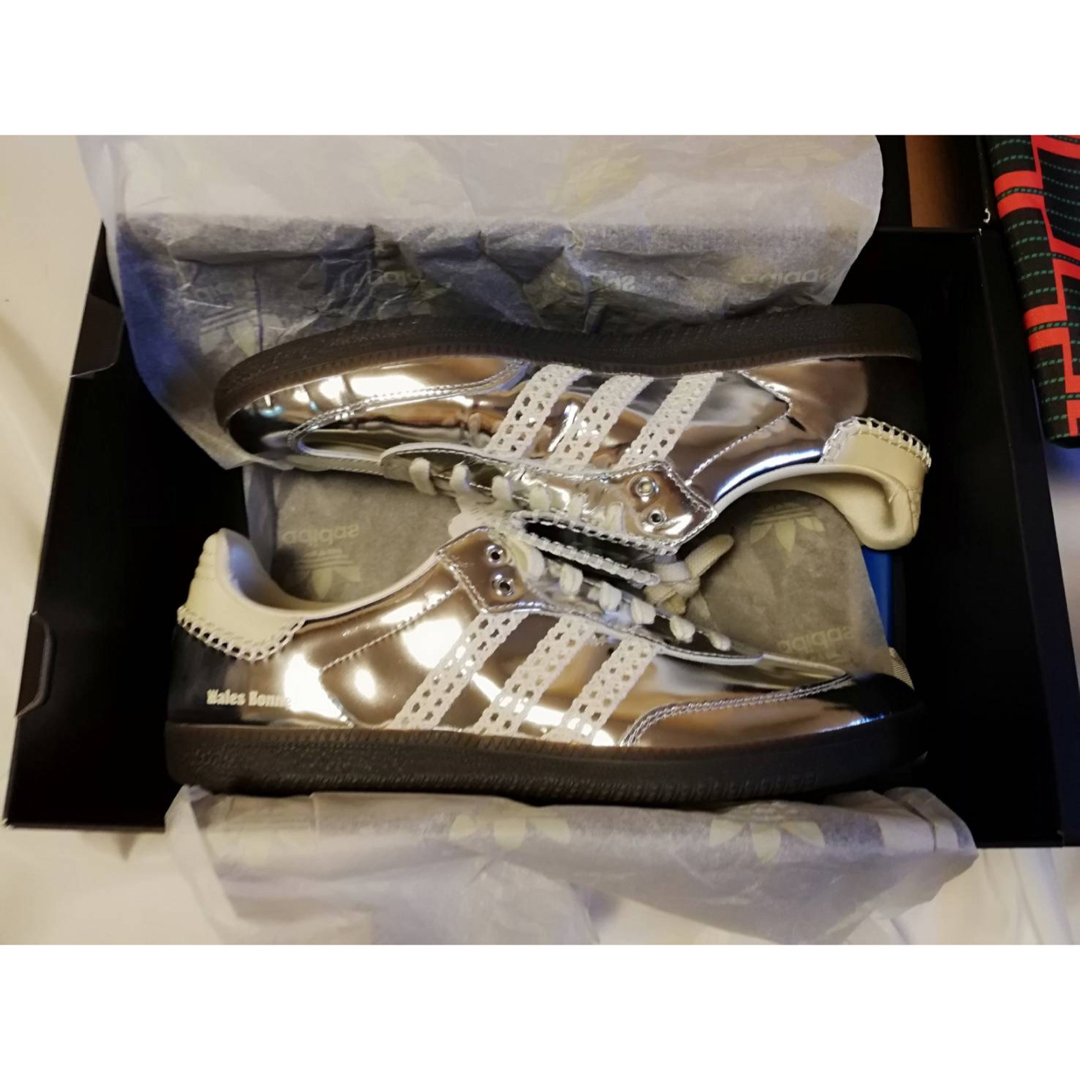 Originals（adidas）(オリジナルス)の新品　箱付きWales bonner × adidas samba silver メンズの靴/シューズ(スニーカー)の商品写真