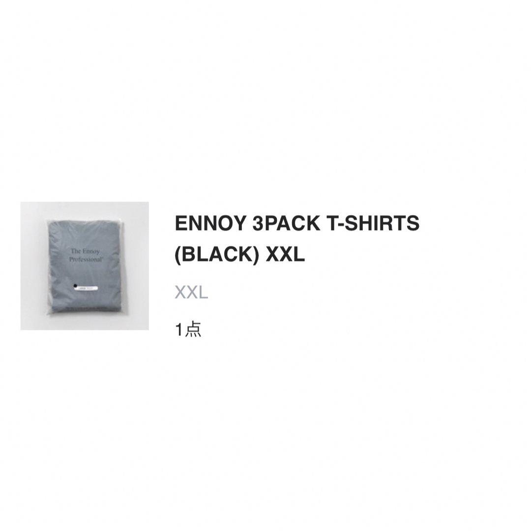 新品未使用】ENNOYエンノイ 3PACK T-SHIRTS (BLACK)の通販 by g|ラクマ