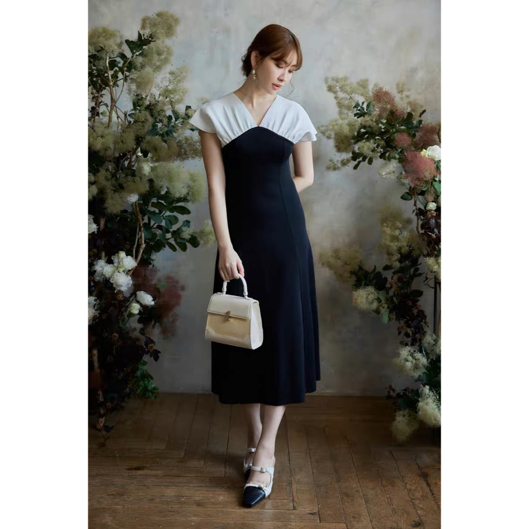 Herlipto angel sleeve dress