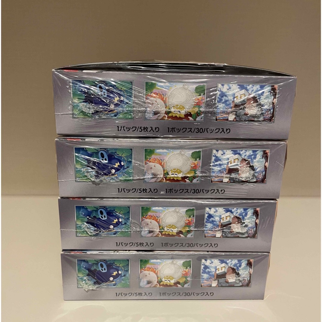 (切り込み有り)ポケモンカード クレイバースト 4BOX シュリンク付き 4