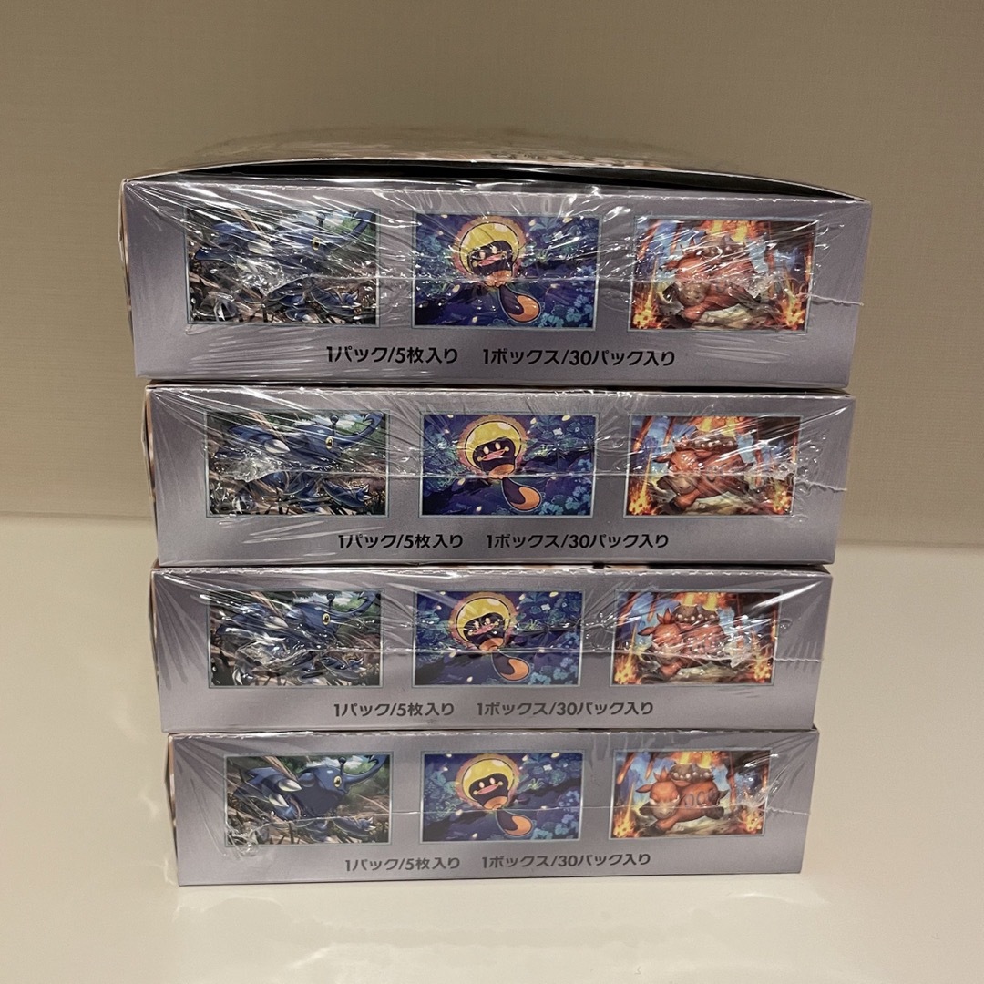 ポケモン - (切り込み有り)ポケモンカード クレイバースト 4BOX